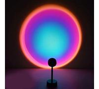 Sunset Projection Lamp 5V 5W,360 Degree Rotated Projection Led Light,Romantic Night Light Projector Led Light for Kids Adults, Sunset Led Light for Home Living Room Bedroom Decor USB Power (Rainbow)