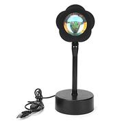 Sunset Projection Lamp Durable Aluminum 180 Degree Rotation LED Atmosphere Light for Room Decor (Sol)