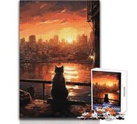 Sunset Reflections 1000 Piece Jigsaw Puzzles for Adults Teenagers Creative Problem Solving Game Heartfelt Memorable Gift Idea Size 38x26cm