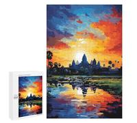 Sunset Reflections on Water - Displayable Picture Puzzle, 1000 PCS, Mindful Gift for Adults - for Relaxation at Home