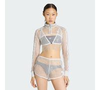 Adidas Originals Sunset Rhythms Short Sparkling Bolero Full Zip Sweatshirt Grey XS Woman
