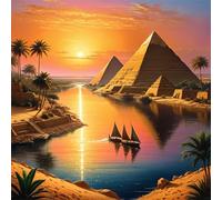 Sunset River Boat 150 Piece Jigsaw Puzzles for Adults and Kids, Impossible Puzzle, Jigsaws 150 pieces for adults Gifts, Difficult jigsaw puzzles for The Whole Family