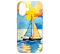 Sunset Sailboat Ocean Reflection Abstract Scenic Design Case for iPhone 17