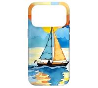 Sunset Sailboat Ocean Reflection Abstract Scenic Design Case for iPhone 17 Pro
