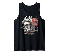Sunset Samurai Boar Japanese Warrior Ukiyo-e Style Tank Top