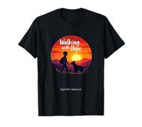 Sunset Silhouette of Hope and Healing for Cancer Warriors T-Shirt