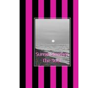 Sunset Soothes The Soul |: Glossy Cover|Blank Notebook 6x9 inch with 110 pages|no lines|no grids|Perfect for notes &sketches|ideal gift for birthdays, ... and black stripes| plain journal