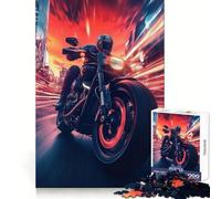 Sunset Speed Racer Jigsaw Puzzles for Teenagers 1000 Piece Pure Logic Toy Quiet Calm Clean Cut Wall Art Decor (38x52cm)
