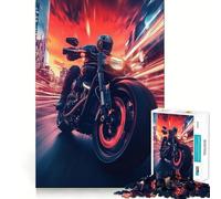 Sunset Speed Racer Jigsaw Puzzles for Teenagers 1000 Pieces Logic Game Home Pastime Precise Cut Festival Gift (50x75cm)