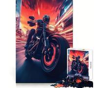 Sunset Speed Racer Jigsaws 1000 Pieces for Adults Brain Challenge Toy Peaceful Time Clear Cut Art Collectible (38x26cm)