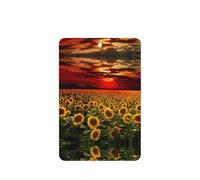 Sunset Sunflower Printing 10 Pieces Air Freshener Car Hanging Cards Air Freshener Sheets With Rope For Cars Home