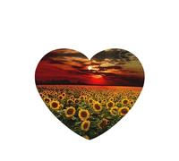 Sunset Sunflower Printing 10 Pieces Air Freshener Car Hanging Cards Air Freshener Sheets With Rope For Cars Home