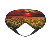 Sunset Sunflower Printing All-Occasion Comfort Cover, Blocks Light Eye Mask, Ideal for Camping,Shifts,Blocks Light Well