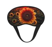 Sunset Sunflower Sleep Mask Soft Comfortable Eye Mask with Adjustable Strapblackout Eye Sleep Shade Cover for Women Girls Men Travel Yoga Nap Shift Work