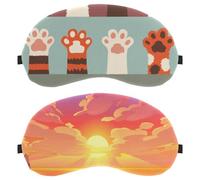 Sunset Sunrise Ocean 2-Pack Light-Blocking Soft Breathable Sleeping Mask Eye Patch
