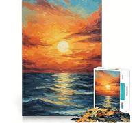 Sunset Teenager Jigsaw Puzzles 1000 Pieces Memory Boost Home Activity Pattern Assembly Perfect Present (50x75cm)