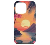 Sunset Tropical Beach Flora Paradise Island Vacation Nature Case for iPhone 13 Pro