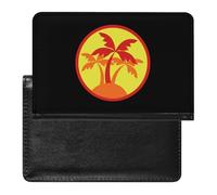 Sunset Tropical Coconut Trees Slim Passport Holder Credit Card Cover Travel Essentials Wallet