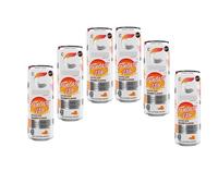 Sunset Vibe,Cosmic Vibe,Peach Vibe,Fantasy Vibe Fruit Flavoured Sugar Free Energy Drink Cans 355ml - 7 Vitamins Included Drink Cans (6 x Cans, Fit Fantasy Vibe Orange Flavour 355ml)