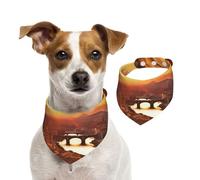 Sunset View Dog Bandanas,Summer Bandanas for Dogs Washable Adjustable Dog Triangle Scarf Bibs Cute Pet Bibs for Medium Large Dogs Puppy and Cats Small