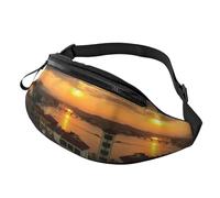Sunset View Fanny Pack for Man Woman, Fashion Adjustable Chest Bag, Travel Sport Walking Waist Bag