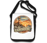 Sunset View of Old Coastal Beacon Shoulder Bag White