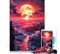 Sunset Village 1000 Piece Jigsaw Puzzle for Teenagers Smart Game Relaxed Mind Pattern Assembly Santa Wish List (50x75cm)