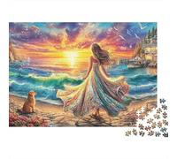 Sunset Walk 1000-Piece Jigsaw Puzzle Highly Playable Puzzle Brain Training Game for Adults & Kids 70x50cm/1000pcs