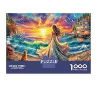 Sunset Walk 1000Pieces JigsawPuzzlePirate Ship KidsforAdult Challenging LargePiecePuzzles Age12+byth Challenging The Impossible Difficult Game Uncover The Puzzle 38x26cm/1000pcs