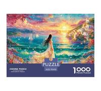 Sunset Walk_2 Jigsaw Puzzles Puzzles for Adults Kids. 1000 Pieces Whimsical Challenge Toy Educational Games Home Decoration for Educational Games Gifts 70x50cm/1000pcs