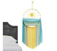 Sunset Wall Art Dream Catcher, Bohemian Macrame Wall Art | Macrame For Bedroom, Bohemian Cotton, Handmade Home Decor, Beautiful Thread Tapestry, Wall Decor P