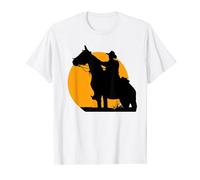 Sunset Western Texas Cowboy Rodeo Horse Graphic Men Women T-Shirt