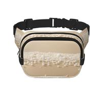 Sunset Windmill Fanny Pack for Women Men Fashion Waist Pack Adjustable Belt Bag for Workout Running Travelling Casual Waist Bag, Starfish Shell And Beach, One Size