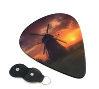 Sunset Windmill Guitar Pickfor Pickups For Acoustic Electric Guitar Bass Ukulele