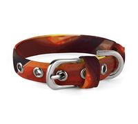 Sunset Wine Glass Dog Collar Adjustable Soft and Comfortable Puppy Collars with Metal Buckle Pet Collar for Small Medium Pet