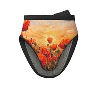 Sunset With Red Flowers Oven Mitts Mini Oven Mitt Kitchen Accessories Oven Gloves Silicone Oven Gloves Heat Resistant Gloves