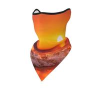 Sunset With Sea Waves Printed Windproof Mask,Neck Gaiter Winter Motorcycle Face Cover