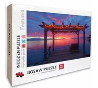 Sunset Wooden Jigsaw Puzzles 122x81cm, View Jigsaw Puzzles 3000 Piece for Adults with Box, Educational Challenging Game, Gifts for Teens, Back Lettering Easy to Distinguish, Home Decoration, 1-1214