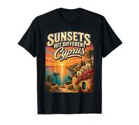 Sunsets Hit Different Cyprus Vintage Travel T-Shirt