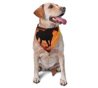 Sunsets Lake Horses Dog Bandana Pet Scarf Accessories for Small Medium Dogs Cats Photo Prop, Triangle Pet Bandanas Adjustable Puppy Bib Washable Dog Kerchief Puppy Neckerchief