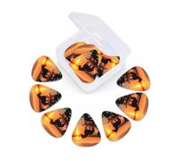 Sunsets Lake Horses Guitar Picks 12 Pack Thin, Medium & Heavy 3 Different Thickness Celluloid Guitar Plectrums with Storage Box Personalized Guitar Pick for Acoustic Guitar, Bass