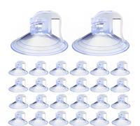 Sunshade 24Pcs Car Window Shades - Windshield, Kitchen, Bathroom Suction Cups (Clear)