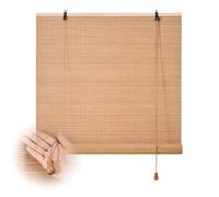 Sunshade Bamboo Blinds Outdoor Bamboo Curtain with Lift Blinds Window Roller Roman Blinds Privacy Screen Bamboo Blinds 90 100 120 130 140 160cm Wide Bamboo Door Curtain for Indoor Patio Pergola