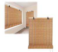 Sunshade Bamboo Roller Blinds for Windows 45 50 60 65 70 80 90 100 105 110 120 130 140 150 160 Wide Natural Bamboo Blinds Indoor Privacy Protection Bamboo Curtain with Lift Easy Installation (Size :
