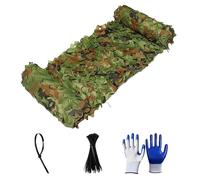 Sunshade Camo Net UV Protection Camping Camouflage Netting 1.5x2 4x4 6x7 8x8 10x10m Oxford Cloth Army Camouflage Net for Hunting Shooting Military Theme Party Decoration(4x7.5m)