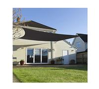 Sunshade Cloth Sun Shade Sail Black Waterproof Outdoor Garden Patio Party Sunscreen Awning Rectangle Canopy 95% UV Block Polyester Sunshade Cover with 4 Ropes 2x3M 3x5M 4x6M