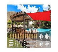 Sunshade Cover Sail Sun Shade Sail Waterproof Canopy 2x3m 4x6m Garden Balcony Sunscreen Awning Rectangle with Mounting Ropes and Fixing Kit for Outdoor Patio Yard Pergola