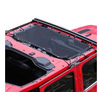 Sunshade for 2018-2023 Jeep Wrangler JL JLU 2 Door 4 Door Front Mesh Sun Shade JL Sunshade Bikini Soft Top Roof Cover Net Accessories, Blocks UV, Wind, Noise, Black