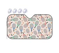 Sunshade for Car Windshield, Car Sun Shade Windshield, Windshield Sun Shade Cute Tennis Racket