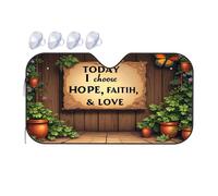 Sunshade For Car Windshield Choosing Hope, Faith, And Love Today Car Windshield Sunshade Windshield Sunshade Blackout Shade(70x130cm)